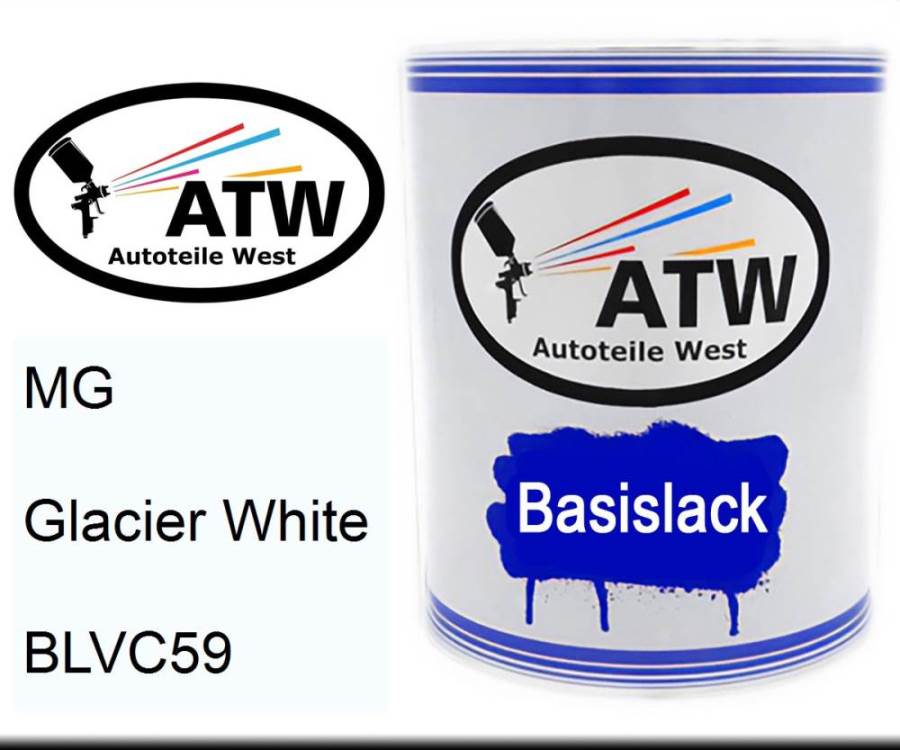 MG, Glacier White, BLVC59: 1L Lackdose, von ATW Autoteile West.